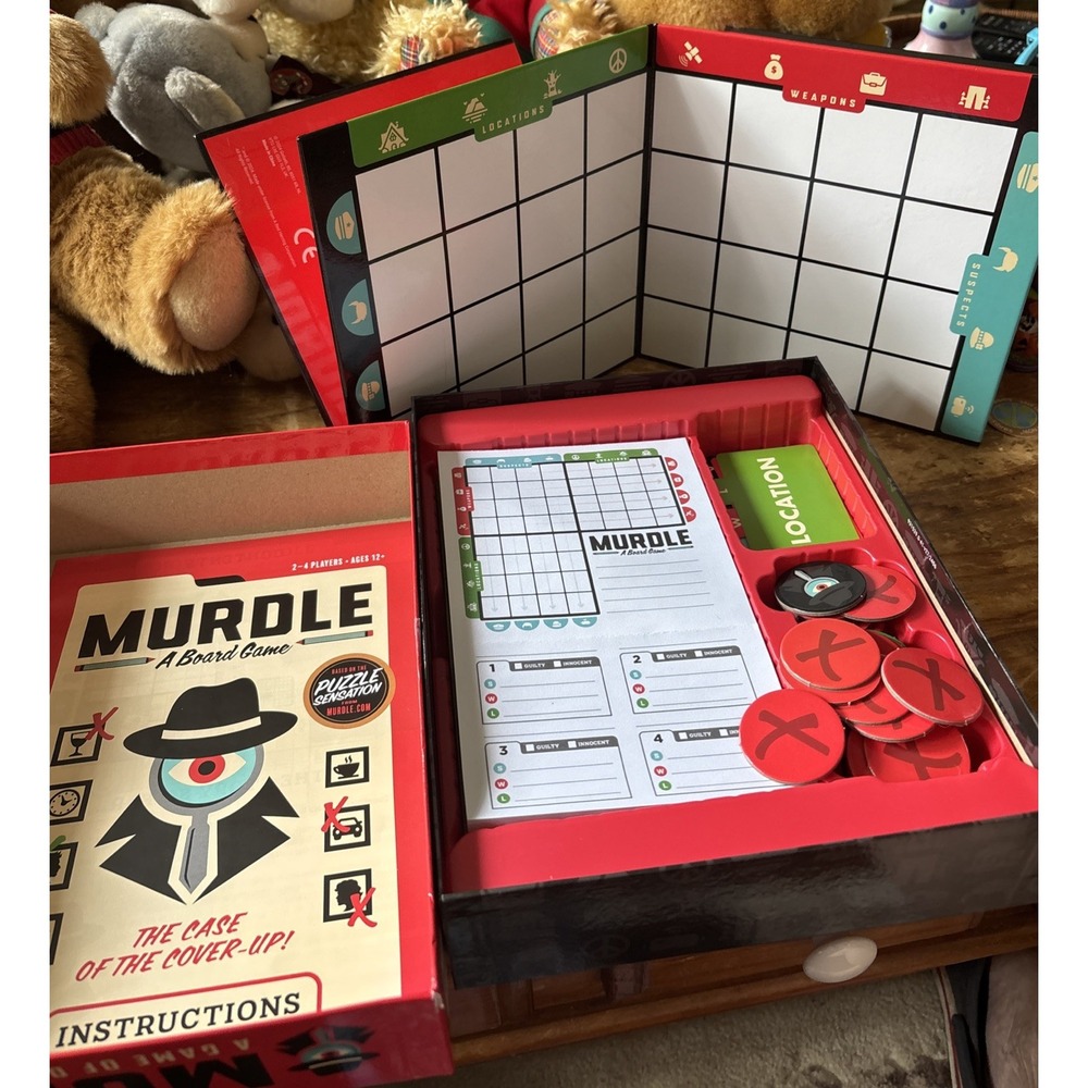Murdle: A Board Game by Endless Games 2024 - Complete